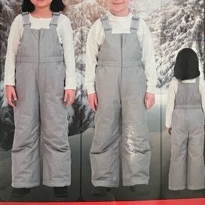 Gerry Snow Ski Bibs. Light Gray Size 3 Toddler unisex  EUC